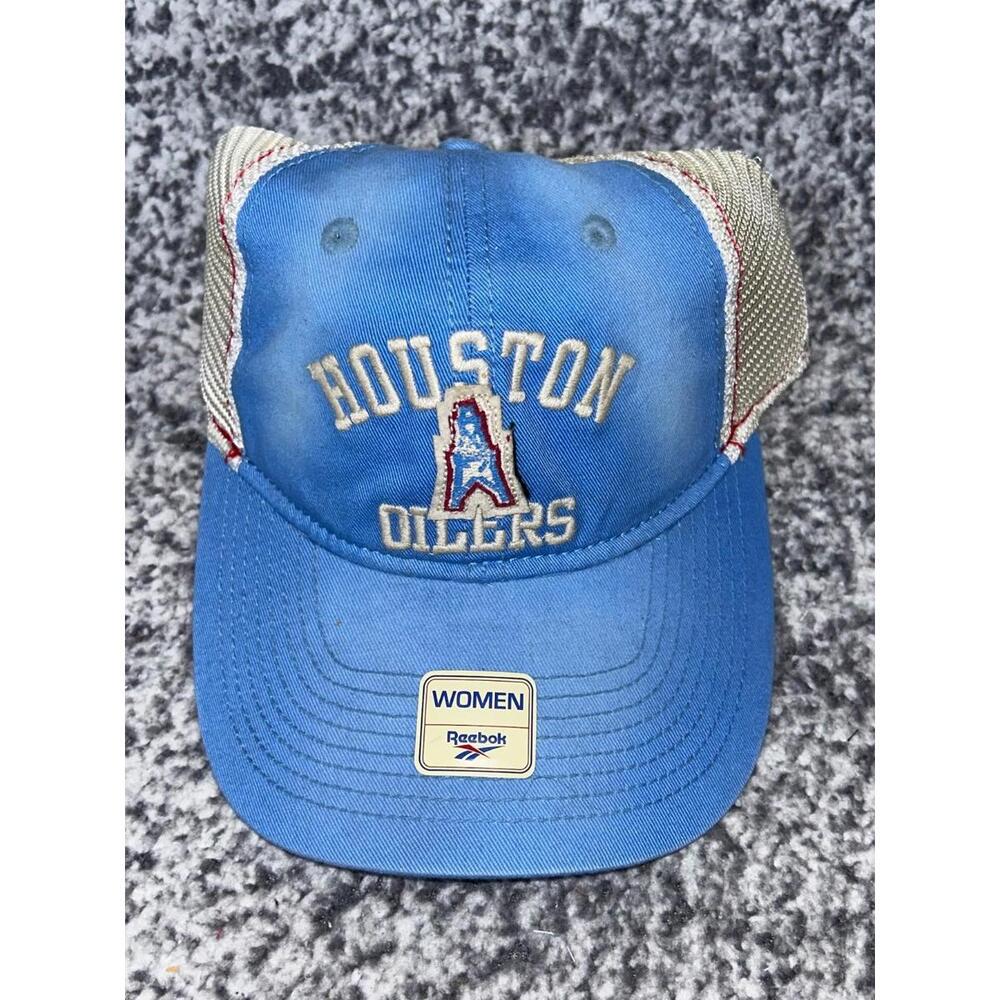 Vintage Houston Oilers Reebok Women’s Snapback Hat NFL Mesh Trucker OSFA NEW